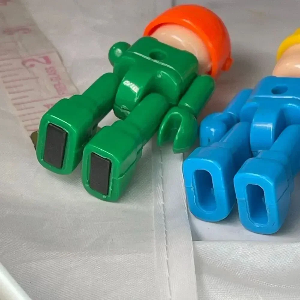 3Vintage Playmobil Construction worker Figures.